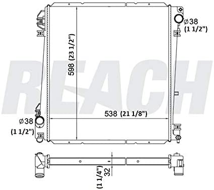 REACH 41-2342 Radiator for 05-02 Ford Explorer; 05-02 Mercury Mountaineer