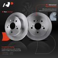 thumbnail image 5 of A-Premium 10.59 inch (269mm) Rear Drilled and Slotted Disc Brake Rotors + Ceramic Pads Kit Compatible with Select Toyota Models - Avalon 2005-2007, Camry 2002-2006, Solara 2004-2008, 6-PC Set, 5 of 9