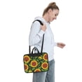 thumbnail image 7 of ZICANCN Laptop Case 15.6 inch, Cute Sunflowers Floral Bee Work Shoulder Messenger Business Bag for Women and Men, 7 of 7