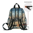thumbnail image 5 of FORMRS School Backpack with Front Zippered Pocket 12" Elementary Student Travel Daypack, Floating Whale, 5 of 6