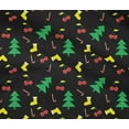 thumbnail image 4 of oneOone Cotton Flex Black Fabric Merry Christmas Craft Projects Decor Fabric Printed By The Yard 40 Inch Wide-LP9, 4 of 4