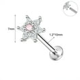 thumbnail image 3 of QQTDFG 16g Stainless Steel Labret Lip Studs CZ Tragus Earrings Medusa Monroe Piercing-Style 8-5/16 INCH-8 MM, 3 of 5