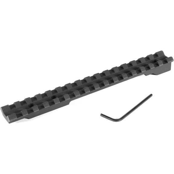 Evolution Gun Works Picatinny Rail Scope Mount, Mauser 98 LR 3-Hole, 0 MOA, 6.670in, Aluminum, Matte Black