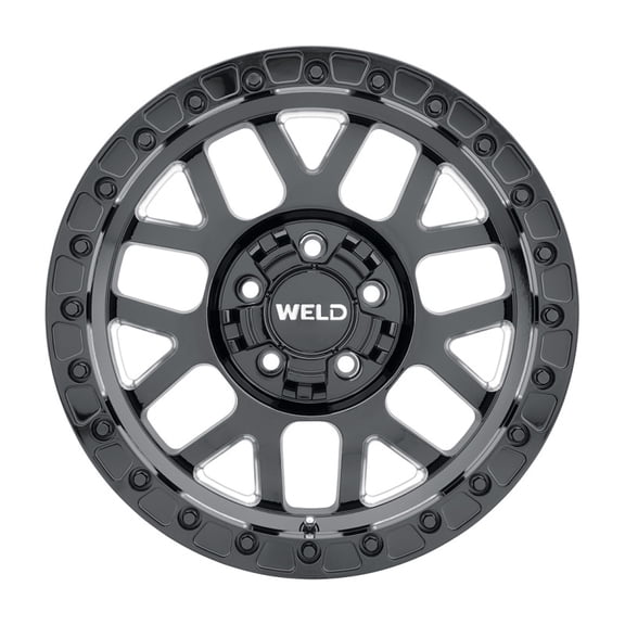 17x9 WELD Off-Road W902 Cinch BEADLOCK Black Milled Wheel 5x5/5x5.5 (-12mm)