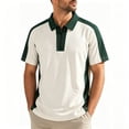 thumbnail image 4 of Rrxhxhs Golf Shirts for Men Color Block Collared Quarter Zip Short Sleeve Breathable Casual Athletic Tops,XL, 4 of 6