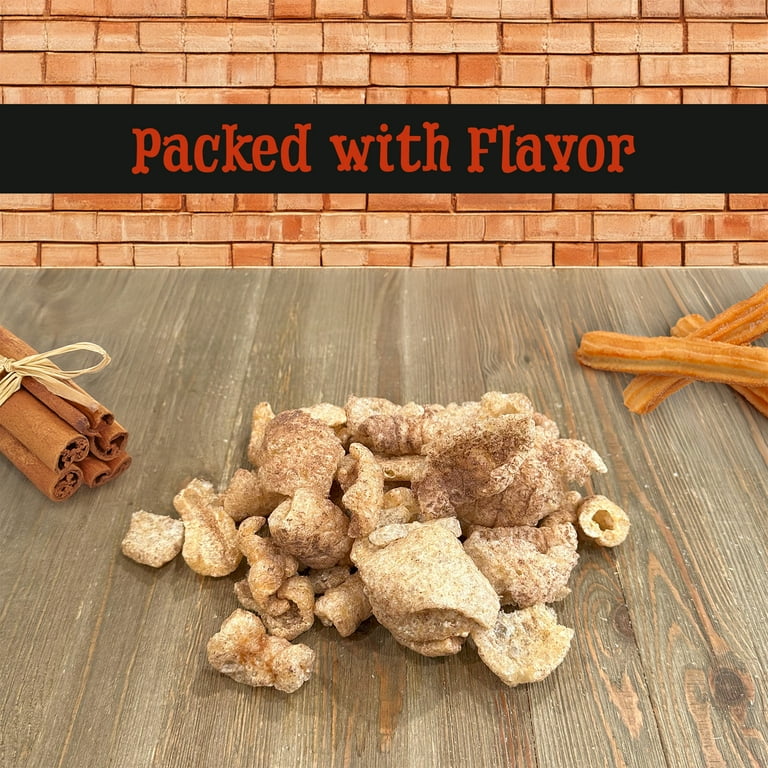 Ol' Uncle Porker's Cinnamon Churro Pork Crisps, Keto-Friendly