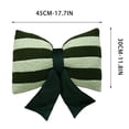 thumbnail image 2 of Bow Pillow Faux Striped Throw Pillow with Core 30x45cm Modern Cute Cushion for Sofa Bed, 2 of 8