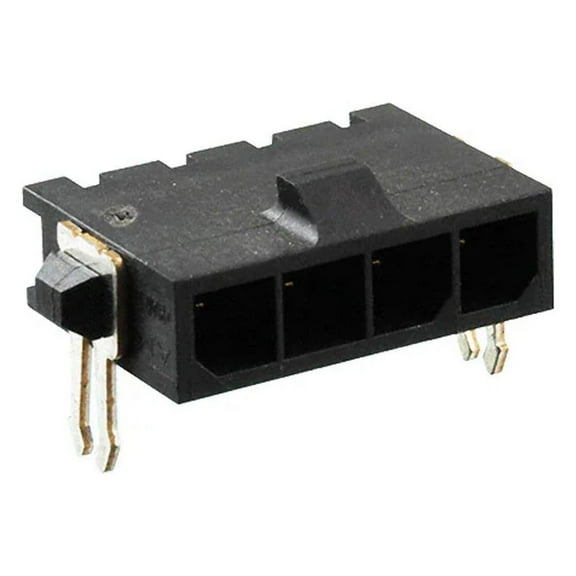 2-1445099-4 Connector Header Surface Mount Right Angle 4 position 3.00mm Surface Mount :RoHS