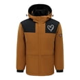 thumbnail image 4 of RXIRUCGD USB Intelligent Constant Temperature Heated Windproof Plus Size Coat For Men And Women Winter 4 Heated Jacket Coat( Brown, Size:S ), 4 of 5