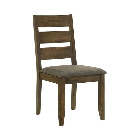 Knubmt Set of 2 Wood Frame Dining Chair Upholstered Seat Side Chair for Living Room, Dining Room, Brown