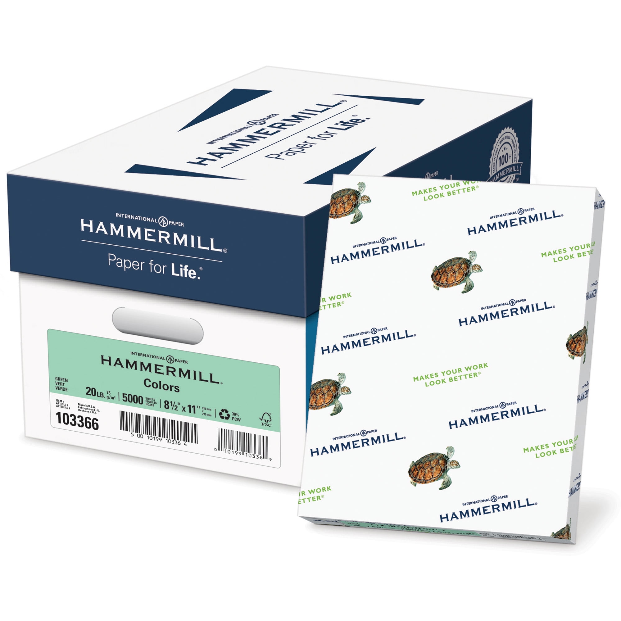Hammermill Recycled Colored Paper 20lb 8-1//2 x 11 Tan 500 Sheets//Ream 102863