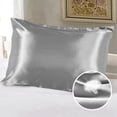 thumbnail image 6 of 100% Polyester Soft Silky Satin Pillow Case Great for Hair and Skin(51*66cm*2PCS), 6 of 8