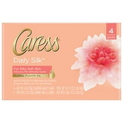 Caress Beauty Bar, Daily Silk 4 oz, 4 Bar