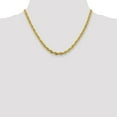 thumbnail image 2 of Primal Gold 14 Karat Yellow Gold 4.75mm Semi-Solid Rope Chain, 2 of 7