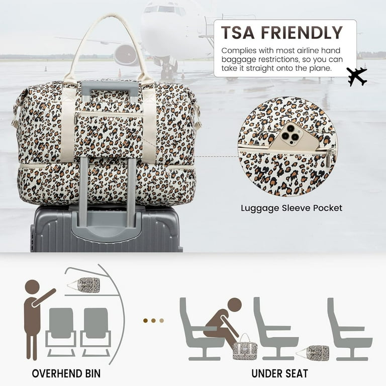 Ladies Travel Holdall With Wheels Large Waterproof Sports Duffle