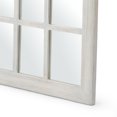 thumbnail image 5 of Noble House Shmuel Traditional Arched Windowpane Mirror, White Wash, 5 of 7