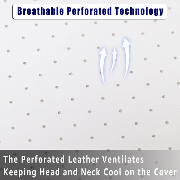 Non Slip Headrest Cover for Recliner Chair, Breathable PU Leather Lazy Boy Recliner Headrest Cover, Furniture Headrest Protector for Office Chair Theater Seat and Sofa