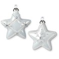 thumbnail image 2 of White Star Blown Glass Ornaments - Set of 2, 2 of 4