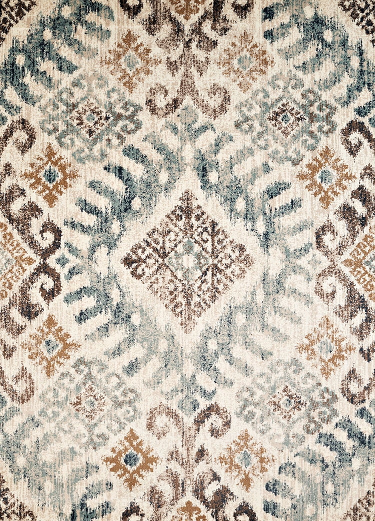 United Weavers Amarna Verazanno Distressed Blue Woven Olefin Area Rug or Runner