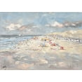 thumbnail image 2 of Laceur, Nicole 14x11 Gold Ornate Wood Framed with Double Matting Museum Art Print Titled - Beach in Europe, 2 of 4