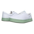 thumbnail image 2 of MaCae Unisex Canvas Lace Up Fashion Shoe With Unique Sole, Office Shoes, Canvas Tennis Shoes, Shoes for Teens, Sports Sneakers - White Colored Band Green/Copacabana, 5M/7W, 2 of 7