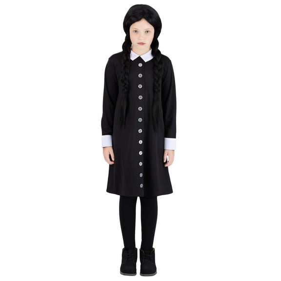 Girl's Essential Wednesday Addams Costume