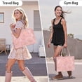 thumbnail image 6 of Large Capacity Tote Bag,Pink Gold Marble Pattern Handbag Fashion Luxury Tote Bag,15.7"x13"x 5.1" Inches,Laptop Compatible, 6 of 6