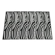 Miumaeov 3.7ft x 6ft Black Steel Outdoor Panel Privacy Screen