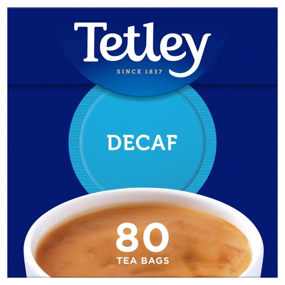Tetley Decaffeinated 80 Teabags 250G, Imported from Britain