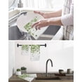 thumbnail image 5 of Sage Green Gradient Kitchen Dish Towels for Drying Dishes Set of 3, Abstract Polka Dots Vintage Modern Art Waffle Weave Microfiber Hand Tea Bathroom Towels Quick Dry & Absorbent Towel 12x12, 5 of 7
