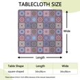 thumbnail image 2 of Decorative Bohemian Style Square Table Cover with Fitted Edge for Patio Dining and Kitchen Use, 2 of 6