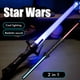 thumbnail image 1 of 2 piezas 2 en 1 espada luminosa que cambia de 7 colores espada luminosa expandible con sonido juguete de cosplay para niños adultos regalo de Halloween y Navidad, 1 of 10