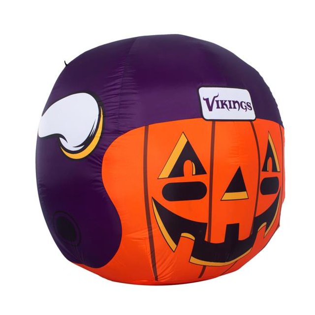 Sporticulture INFLJHMIN 4 ft. NFL Minnesota Vikings Team Pride Inflatable Jack-O-Helmet