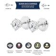 thumbnail image 5 of Unique Moments IGI Certified 2 Ctw Round 14k White Gold Diamond Stud Earrings for Women (E-F,VS2), 5 of 6