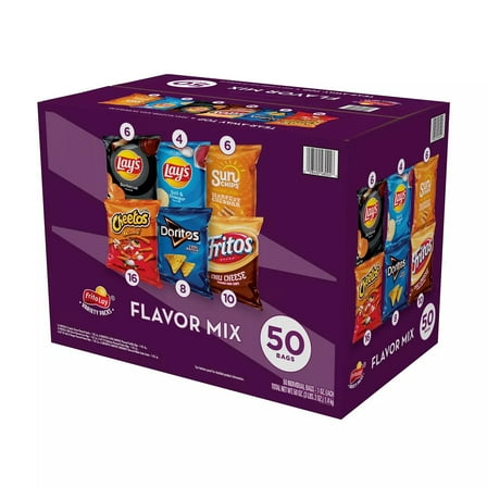 Frito Lay Flavor Mix Variety 1 Oz 50 Count