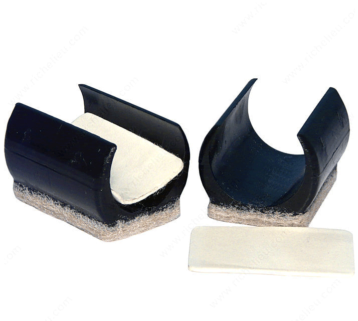 Rail Chair Snap in Felt Bottom Glides - 1