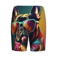 thumbnail image 4 of Picia Retro Bulldog Sunglasses Pajama Shorts for Men, Men's Pajama Bottoms, Sleepwear,Short Pajama Pants-4X-Large, 4 of 9