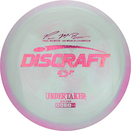 Discraft ESP Undertaker Paul McBeth 6X Signature Series 167-169 Gram Distance Driver Golf Disc