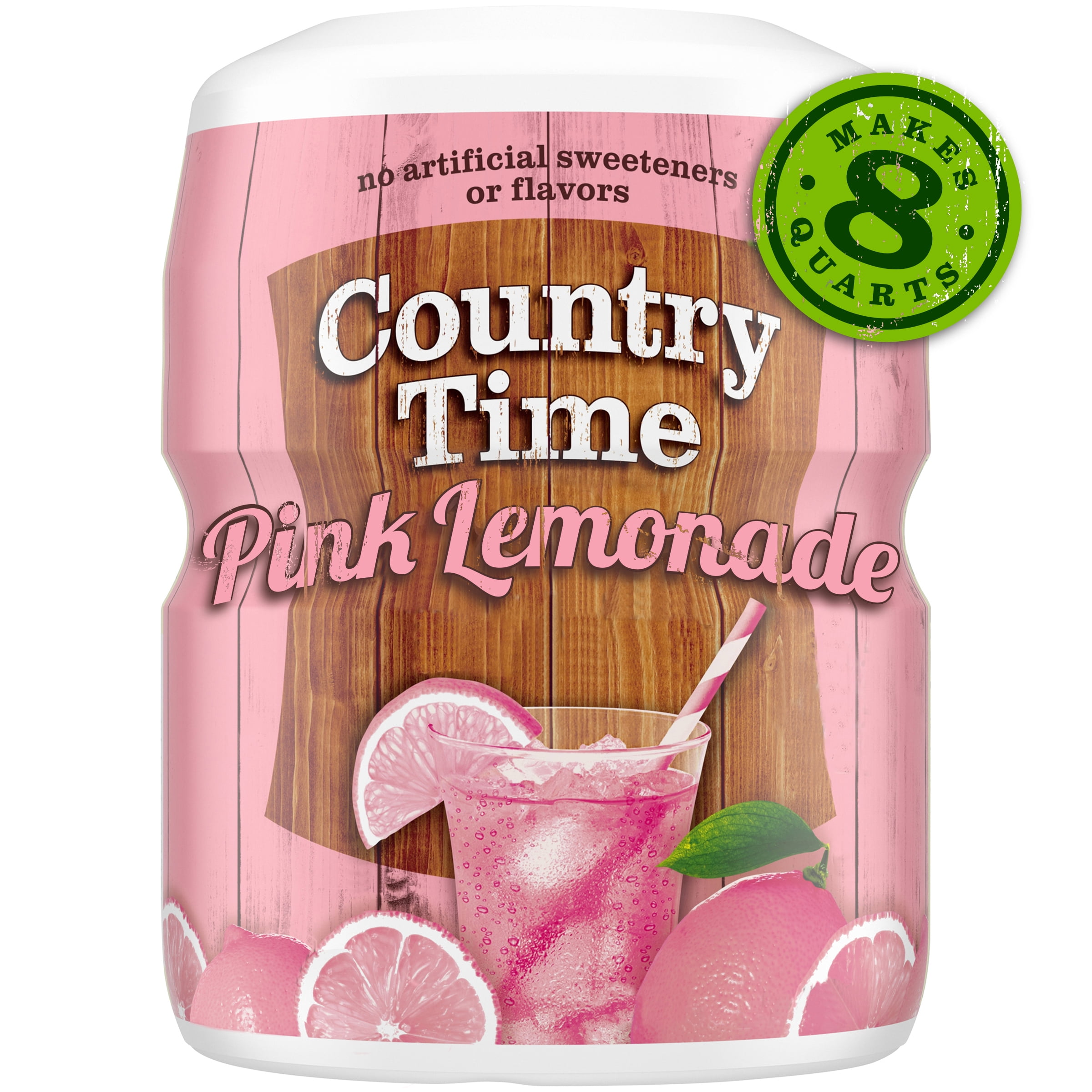 Country Time Pink Lemonade Powder Drink Mix, flavored with other natural flavors 19 oz
