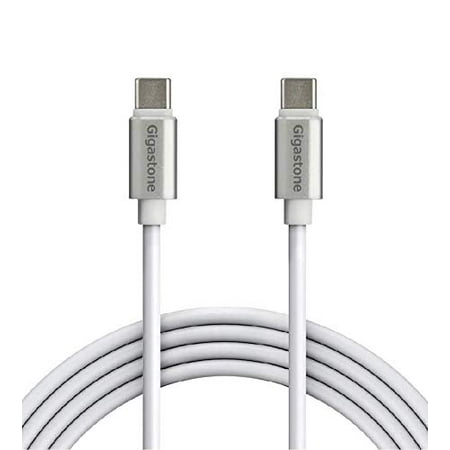 Gigastone 60W C to C 2.0 Cable (5ft), High Durability, for USB Type-C Devices(3A) Compatible with Samsung Galaxy Note, iPad Pro 2018, Google Pixel, Nexus 6P, Huawei Matebook, MacBook