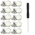 thumbnail image 1 of MYG 10 PCS Metal Jeans Buttons 17mm Replacement No-Sew Screw Button Repair Kit DIY, 1 of 9