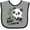 Heather and Black, variant on Inktastic My Aunt Loves Me Cute Panda Boys or Girls Baby Bib