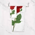 thumbnail image 4 of GZHJMY Bath Towel Sets for Bathroom Hand Towels Fingertip Towels Red Rose Flower Floral 3 Piece Decorative Soft Cotton Absorbent, 4 of 6