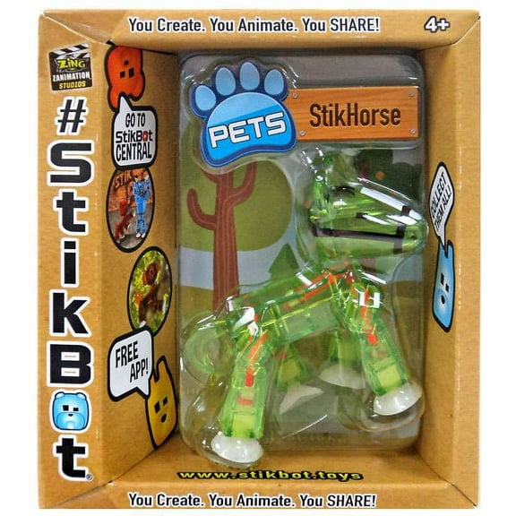 Stikbot Pets Series 2 StikHorse Figure (Green)