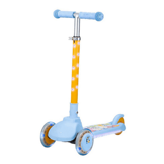 Globber Go Up Deluxe Scooter with Lights, Neon Blue