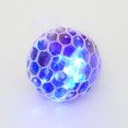 thumbnail image 2 of 1 paquete de pelota antiestrés, pelota de malla para apretar, juguetes para el hogar y la oficina, juguetes para aliviar el estrés, pelota de presión de agarre manual para niños y adultos, 2 of 5