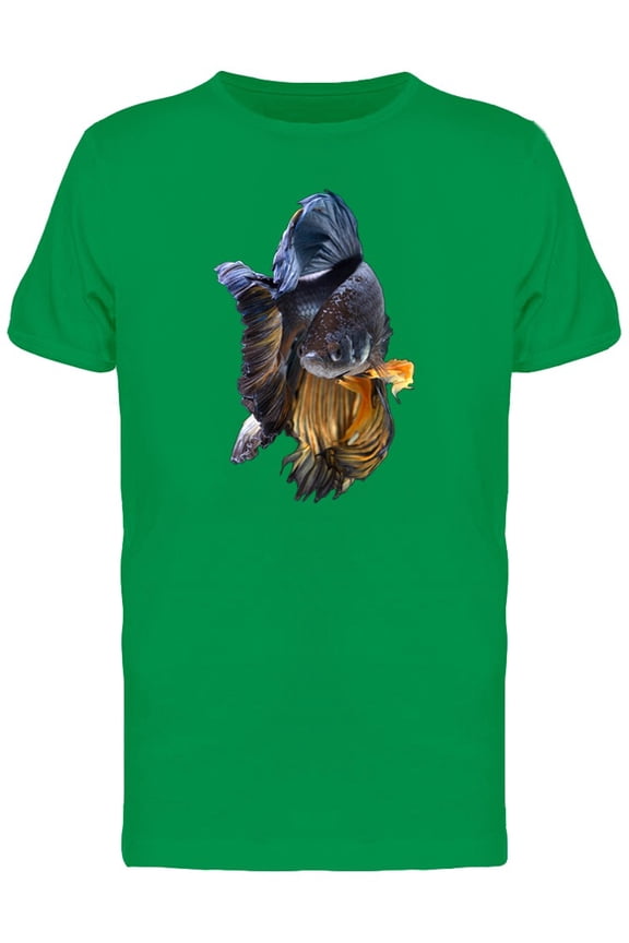 Black Fighting Betta Fish Tee Men's -Image by Shutterstock