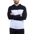 thumbnail image 5 of X RAY JEANS Mens Long sleeve Colorblock Hooded T-Shirt, Black/White, M, 5 of 7