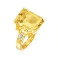 thumbnail image 3 of Ross-Simons 7.35 Carat Citrine Ring With White Topaz in 18kt Gold Over Sterling, Women's, Adult, 3 of 6