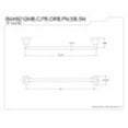 thumbnail image 2 of Kingston Brass Concord 18-Inch Single Towel Bar, 2 of 2
